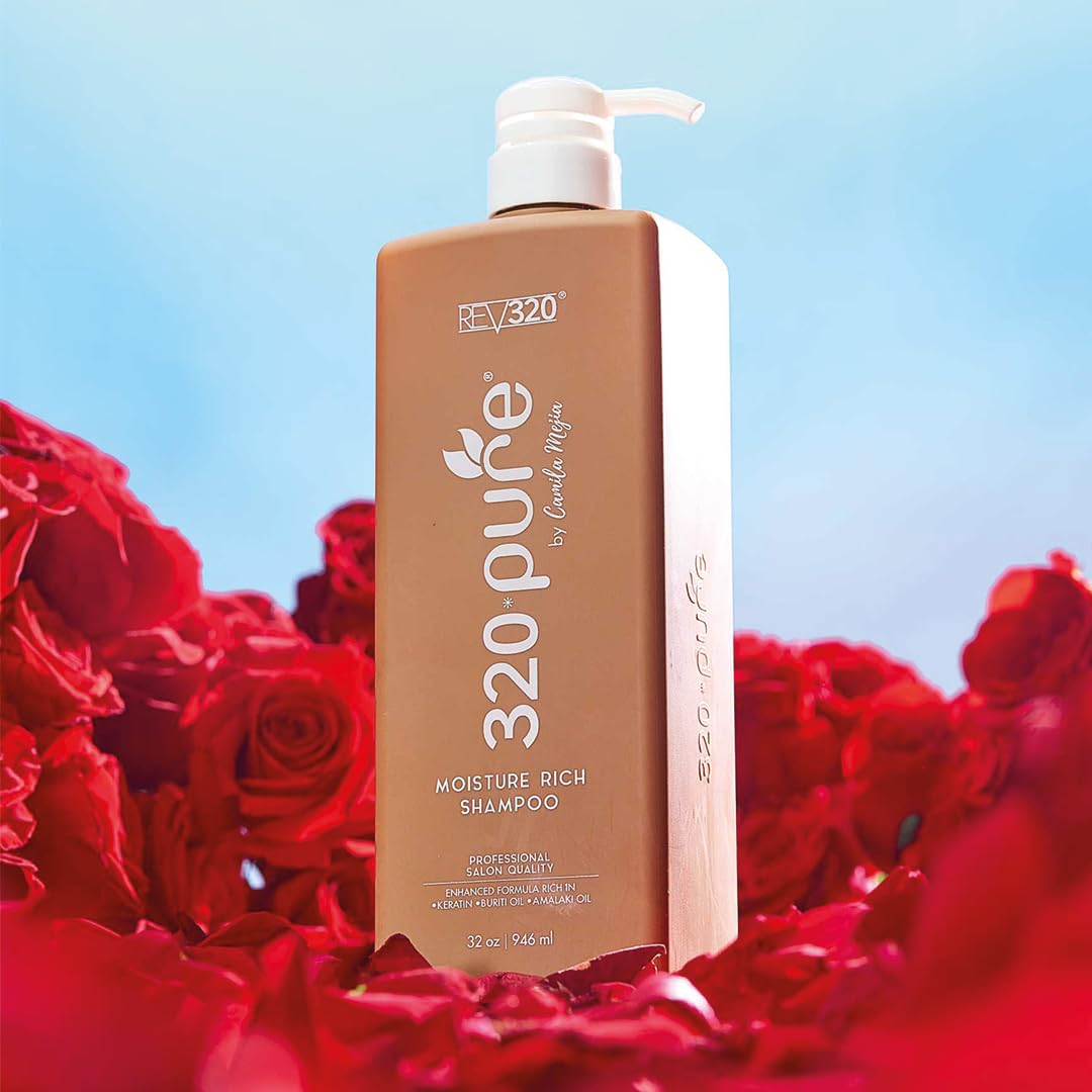 Rev320 320Pure Moisture Rich Shampoo suited for dry and color-treated hair
