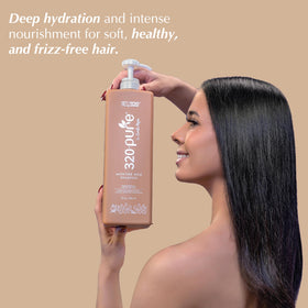 Rev320 320Pure Moisture Rich Shampoo frizz-control formula for smoother styling