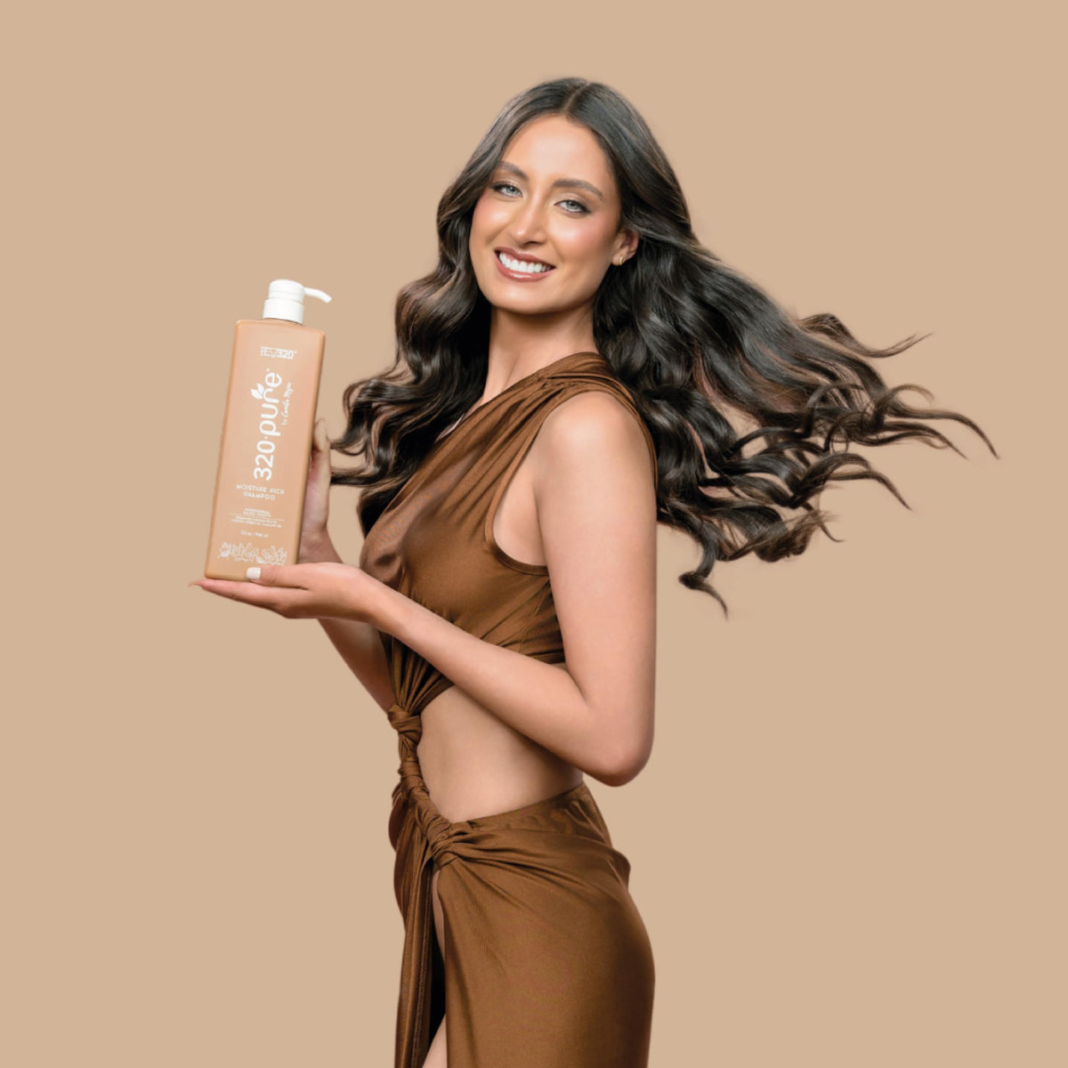 Rev320 320Pure Moisture Rich Shampoo salon display banner in store