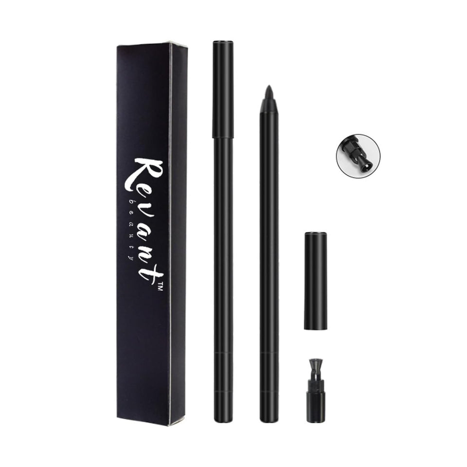 Revant Beauty Eyeliner round-tip precision for crisp, natural lines that last all day.