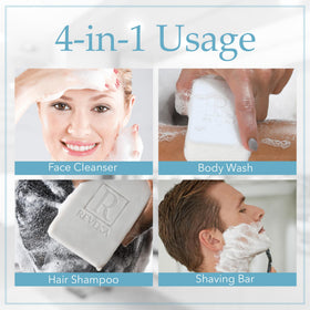 Reveka Skincare magnesium soap body bar provides refreshing moisture during showers