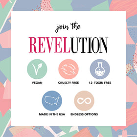 Revel Nail dip powder application demonstration showing even coverage