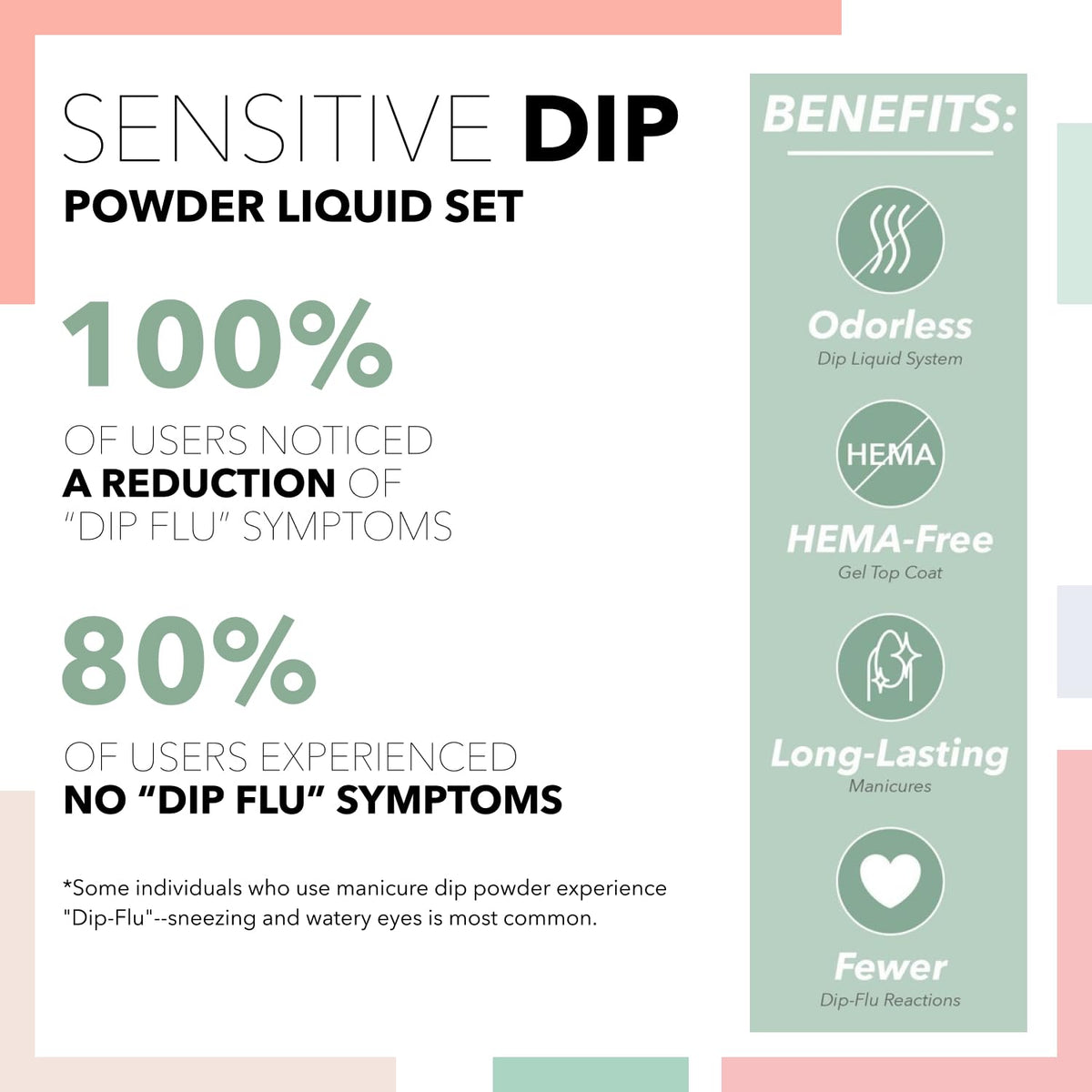 Revel Nail Sensitive Dip Powder tin shows long-wear protection
