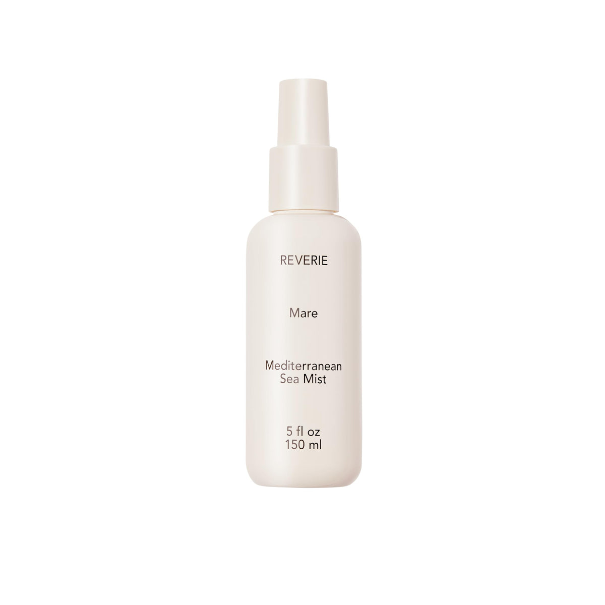 REVERIE Natural Mare Sea Mist bottle showing beachy texture and light hold