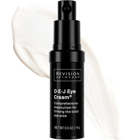 Revision Skincare D·E·J Eye Cream bottle with hydrating formula for delicate eye skin