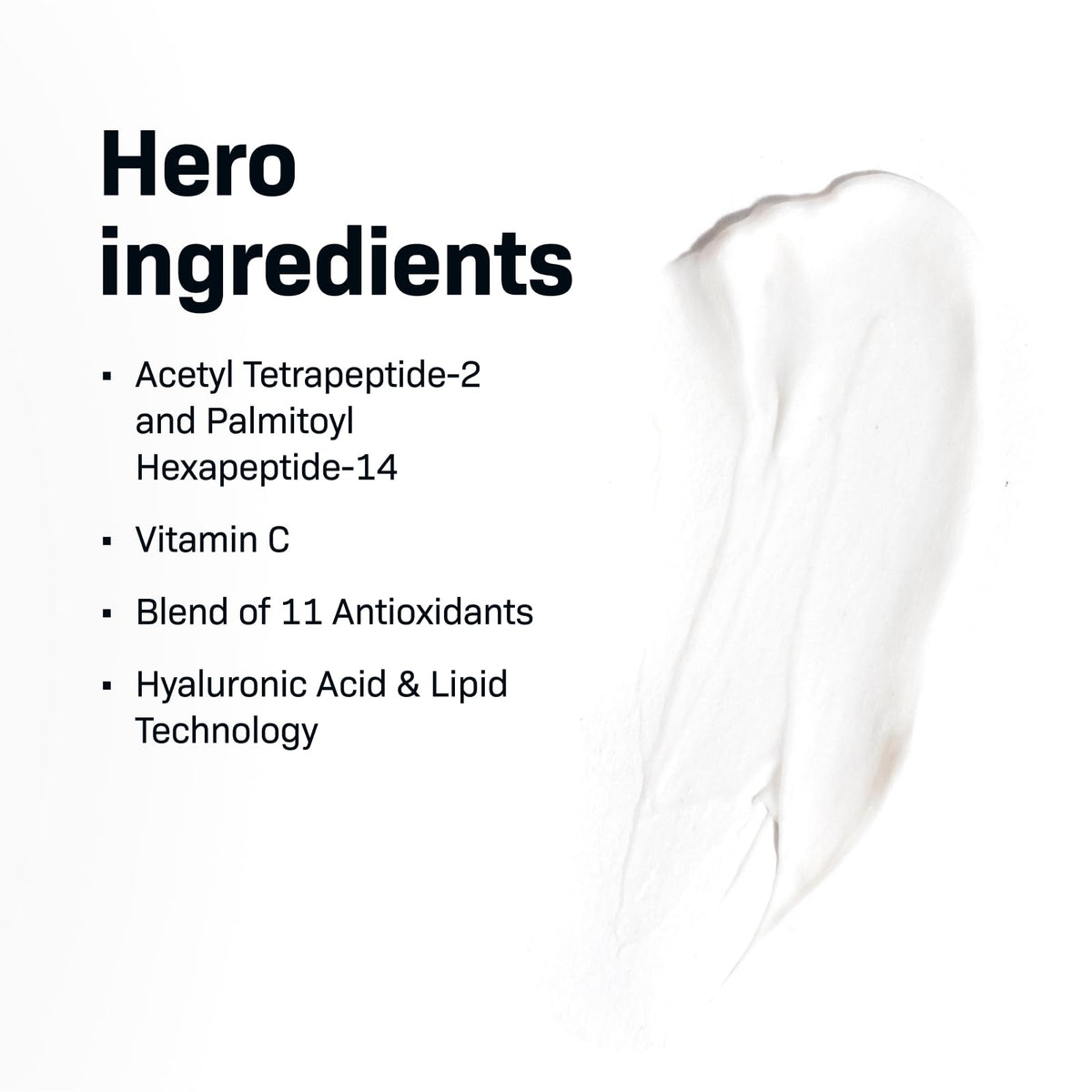Revision Skincare D·E·J Face Cream on hand shows lifting and hydration.