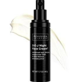 Revision Skincare D·E·J Night Cream bottle close-up for rejuvenating overnight skin