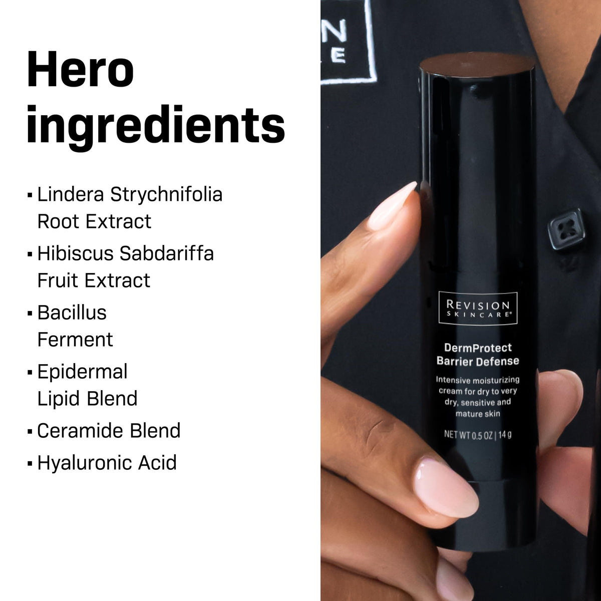 Revision Skincare DermProtect application scene suggests soothing routine for sensitive skin