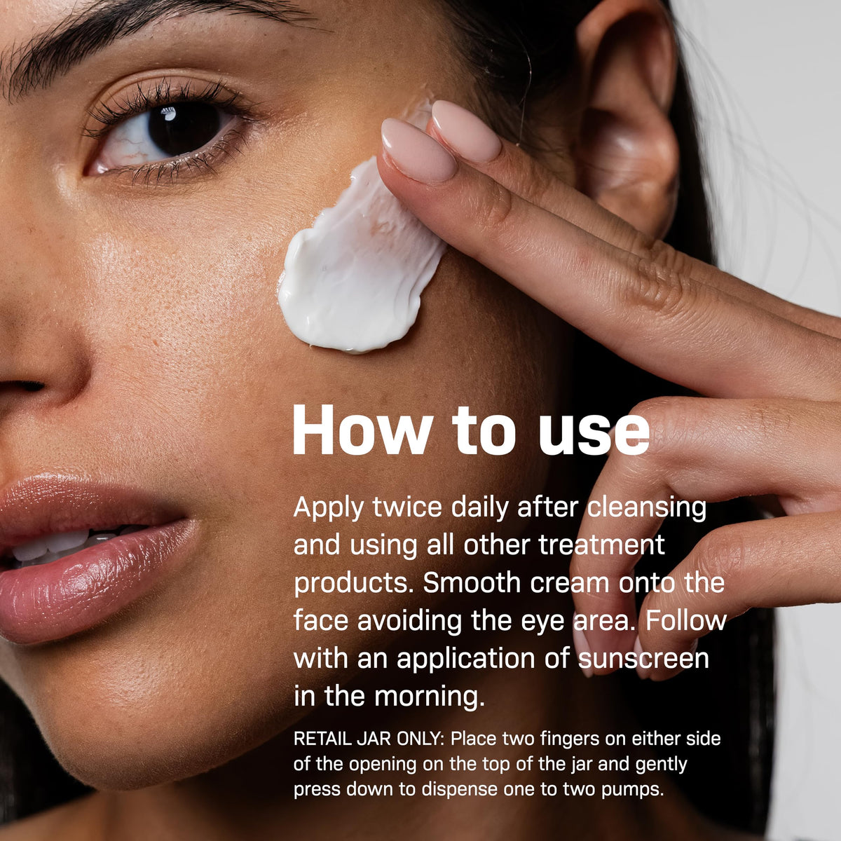 Revision Skincare DermProtect close-up swatch highlights creamy texture