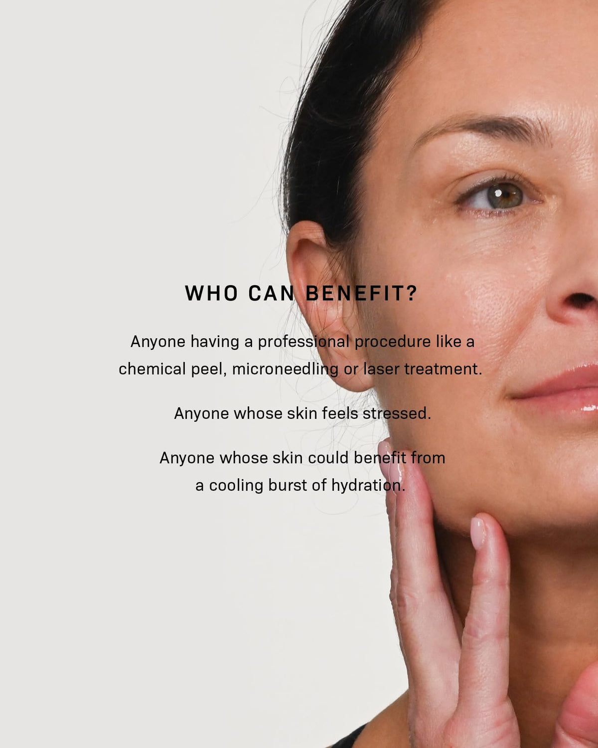 Revision Skincare mask delivering cooling hydration for distressed skin