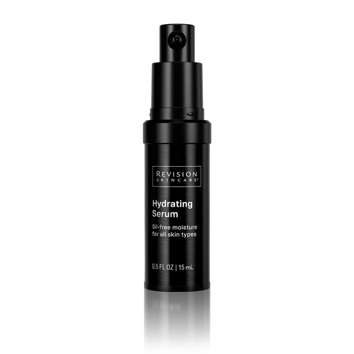 Revision Skincare Hydrating Serum bottle showing oil-free hydration