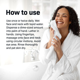 Lather texture of Purifying Cleansing Gel during cleansing for refreshed, matte skin