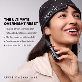 Revision Skincare Radiance+ brightening morning image suggesting radiant, even tone