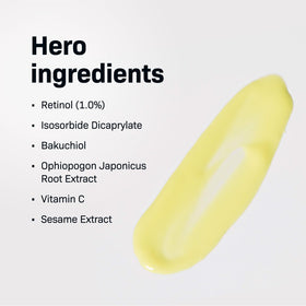 Revision Skincare Retinol Complete texture close-up shows lightweight, fast-absorbing formula
