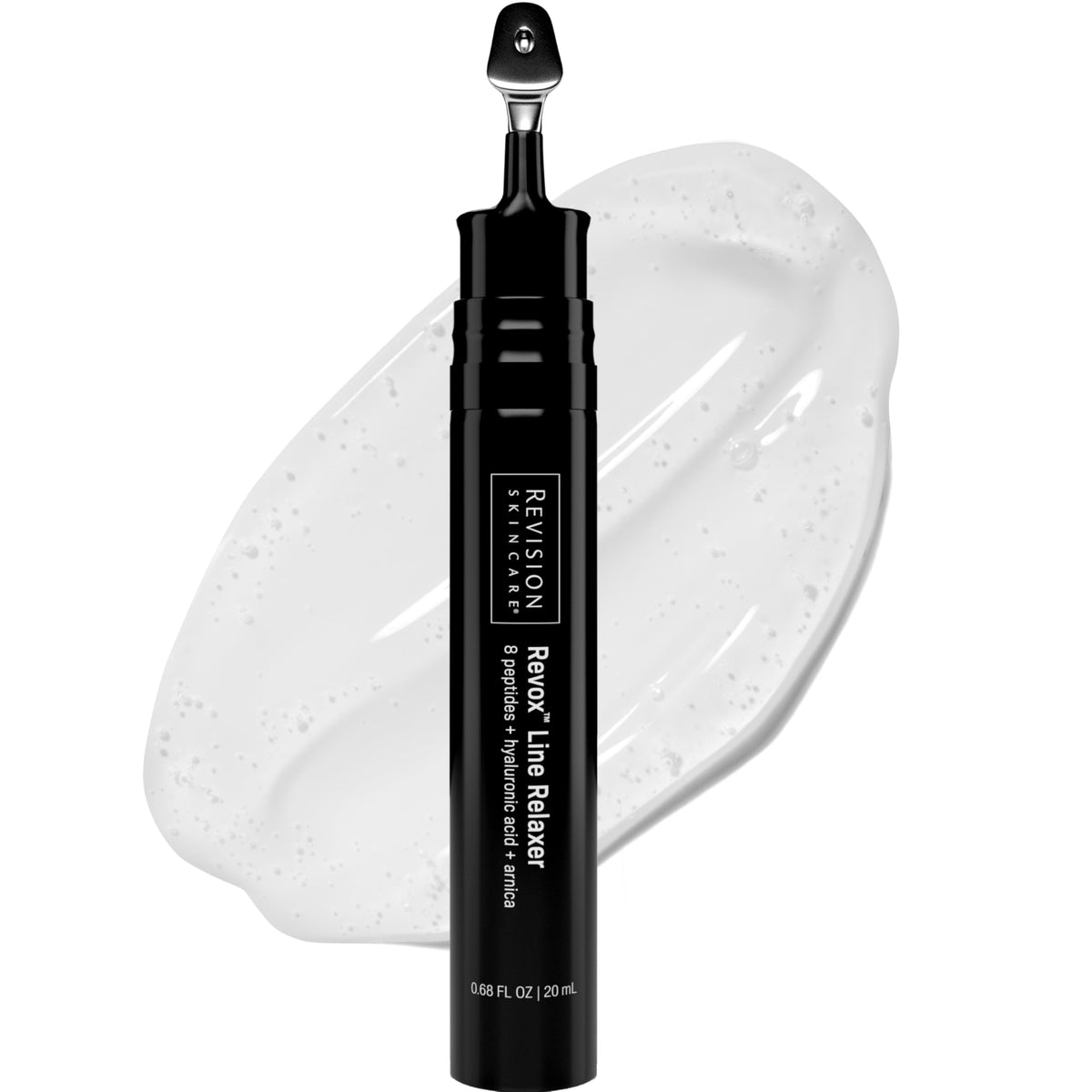 Revision Skincare Revox Line Relaxer bottle for precise under-eye care and smoother skin.