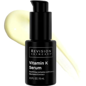 Revision Skincare Vitamin K Serum bottle with oil-free soothing formula for redness