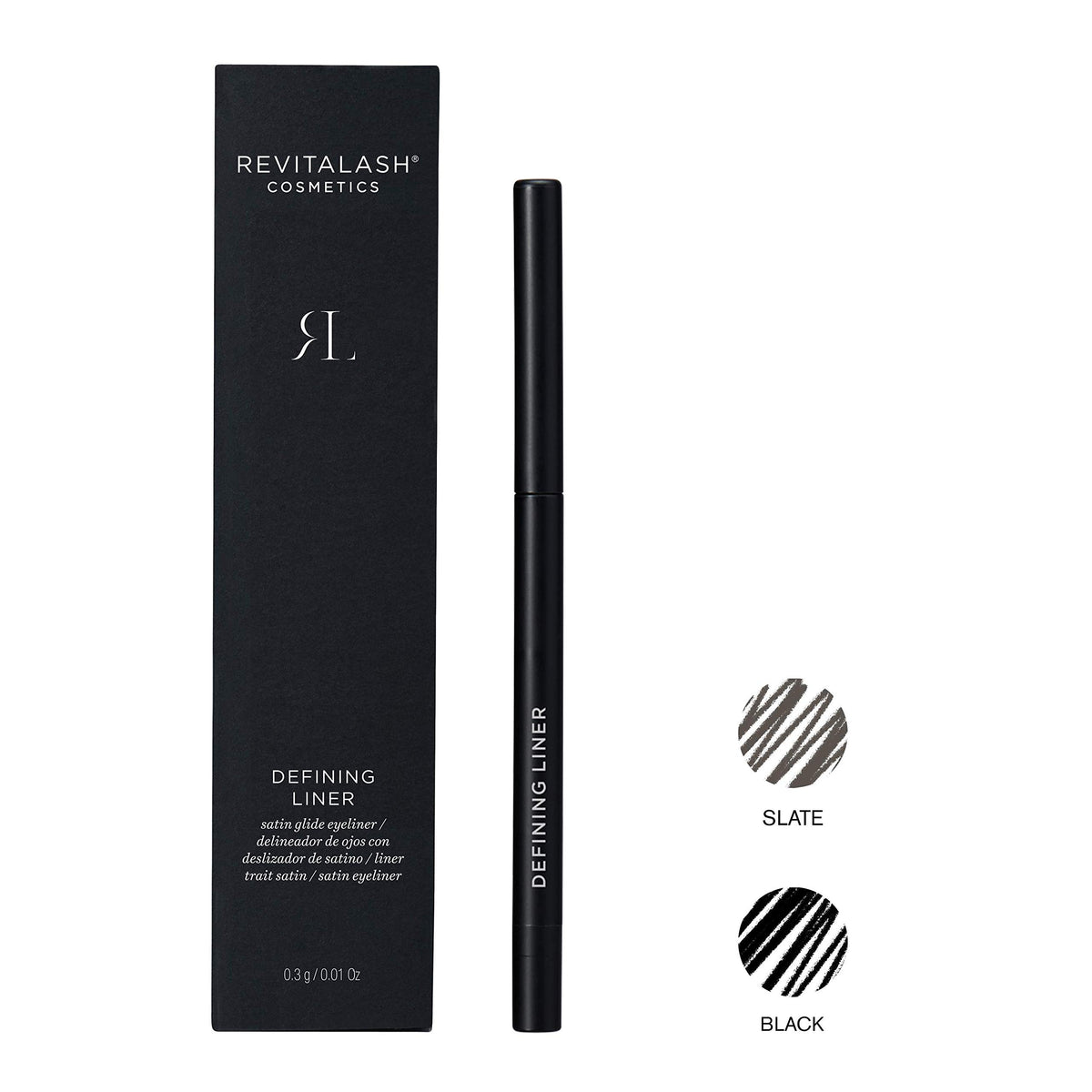 Close-up of RevitaLash Defining Liner cream texture for smooth glide.