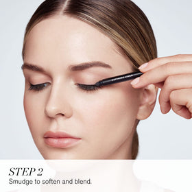 Smudge tool allows soft, blended eye look with RevitaLash.