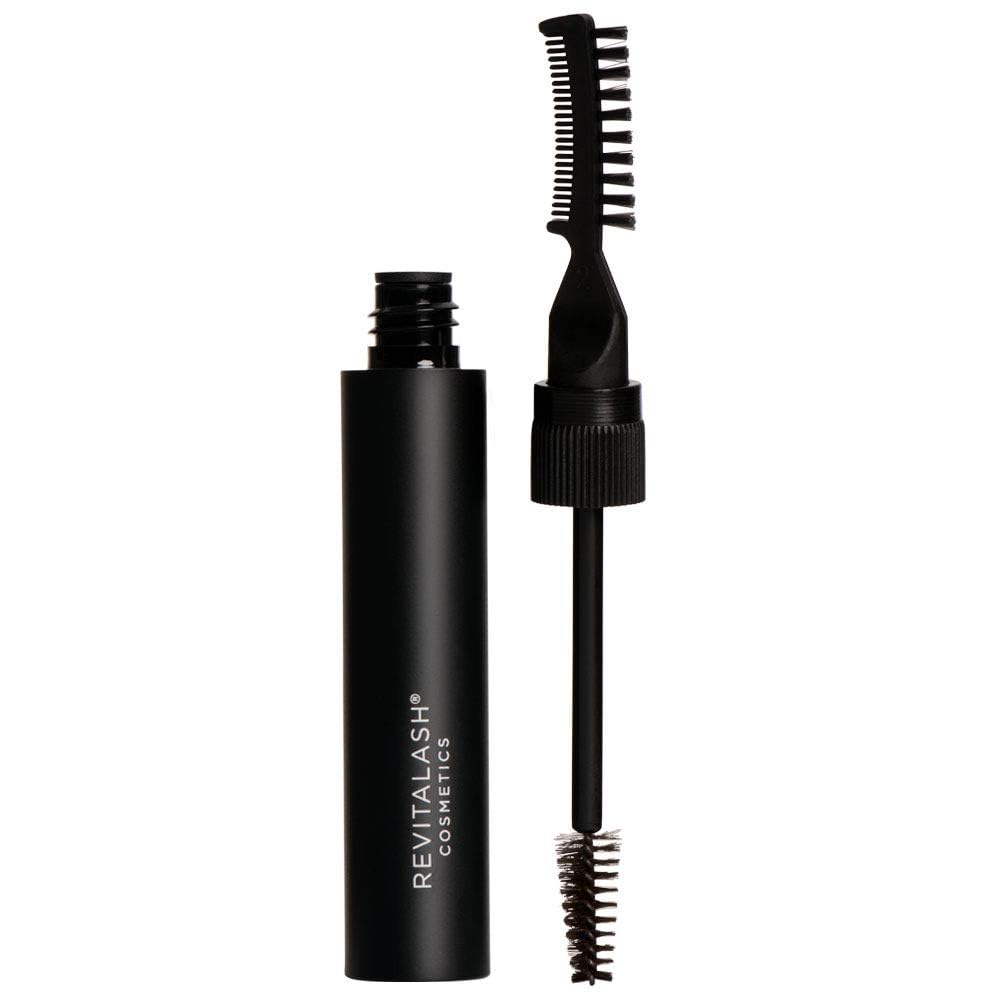 RevitaLash Hi-Def Brow Gel Dark Brown defines and tames brows with buildable tint