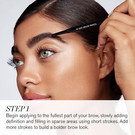 Close-up of RevitaLash Hi-Def Brow Pencil Cool Brown color in soft, blendable finish.