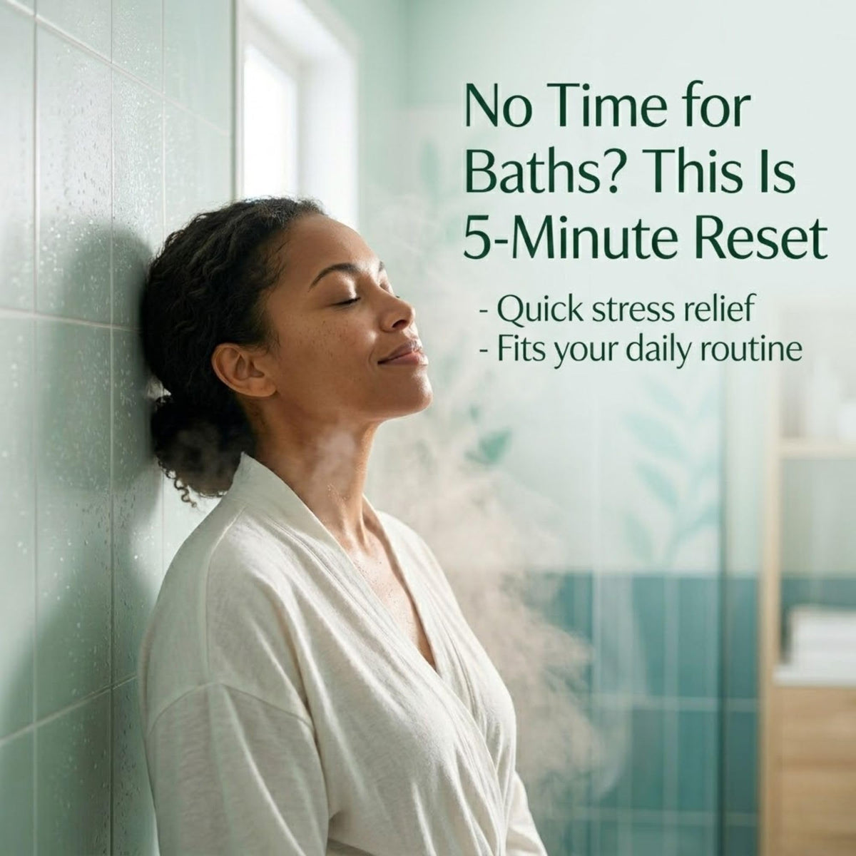REVIV shower-steamer in a bathroom scene delivering a refreshing moment.