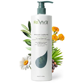 Reviv3 Procare Prime Moisture+ bottle pour for smooth, easy daily conditioning