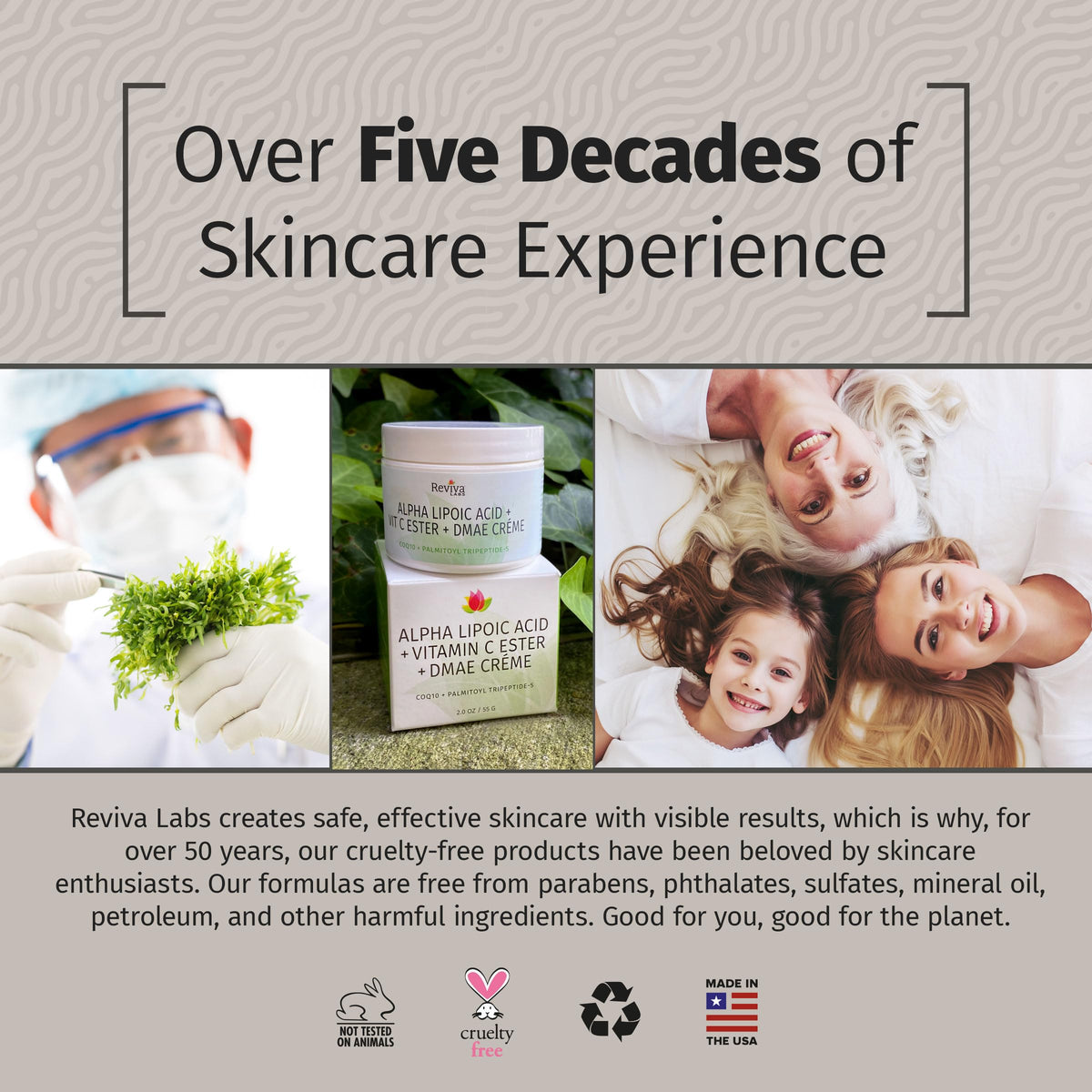 Reviva Labs DMAE Cream morning and night use in a skincare routine