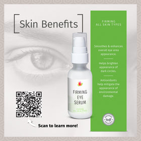 Reviva Labs serum texture swatch shows quick absorption and a silky finish.