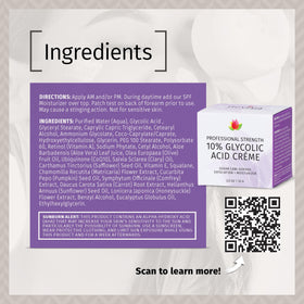 Reviva Labs glycolic creme skin glow after use.
