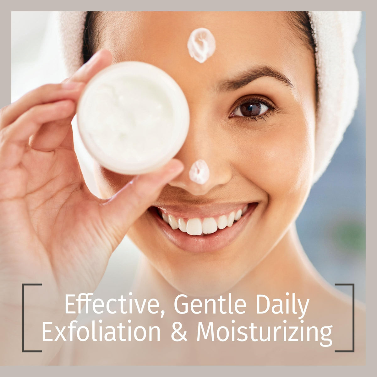 Reviva Labs glycolic creme tub on a clean surface showing glow.