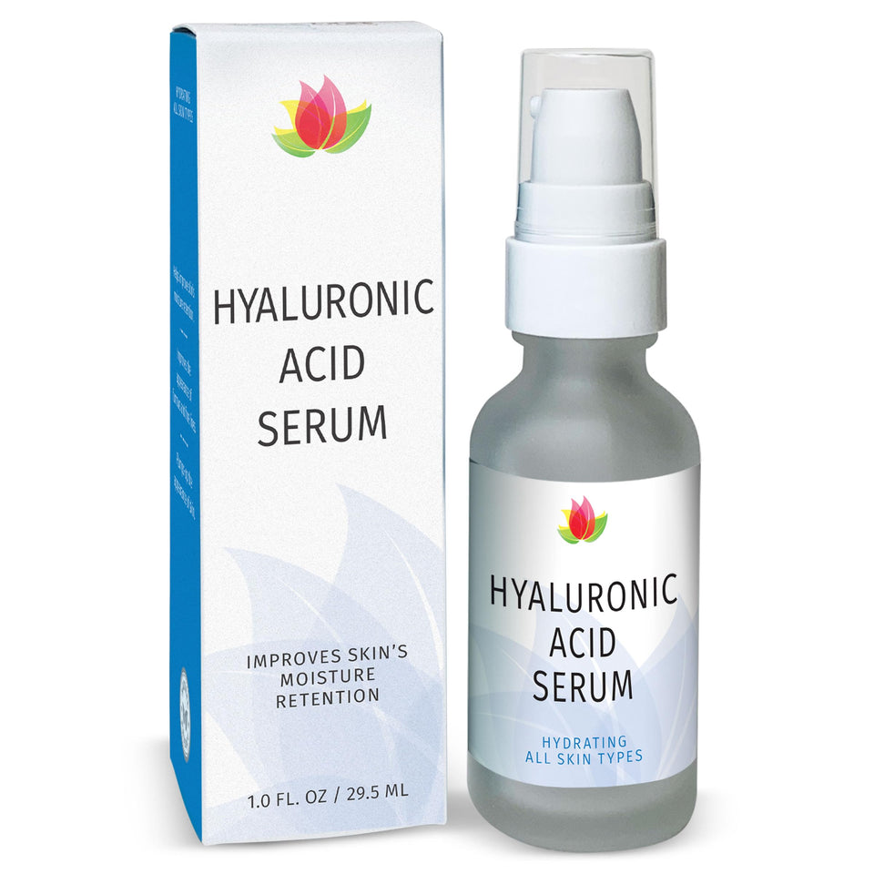 Reviva Labs Hyaluronic Serum bottle showcasing hydration for daily routines