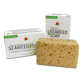 Reviva Seaweed Soap 2-pack close-up bar, ideal for daily cleansing and gentle exfoliation.
