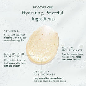 RéVive Foaming Cleanser foam close-up, rich lather for impurities removal.