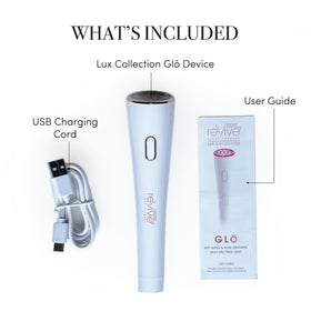 reVive Lux facial areas use targets forehead cheeks jawline easily.