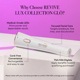 reVive Lux infrared therapy delivers a warm glow for deeper surface comfort.