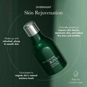 RéVive Rescue Elixir bottle glows in morning light suggesting renewed suppleness