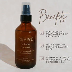 REVIVE Skin Health Renewal Serum drop showing hydrating formula with hyaluronic acid.