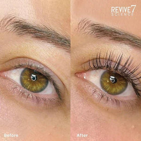 Canadian-made Revive7 lash serum label and design