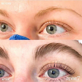 Nighttime eye-care routine with Revive7 lash serum