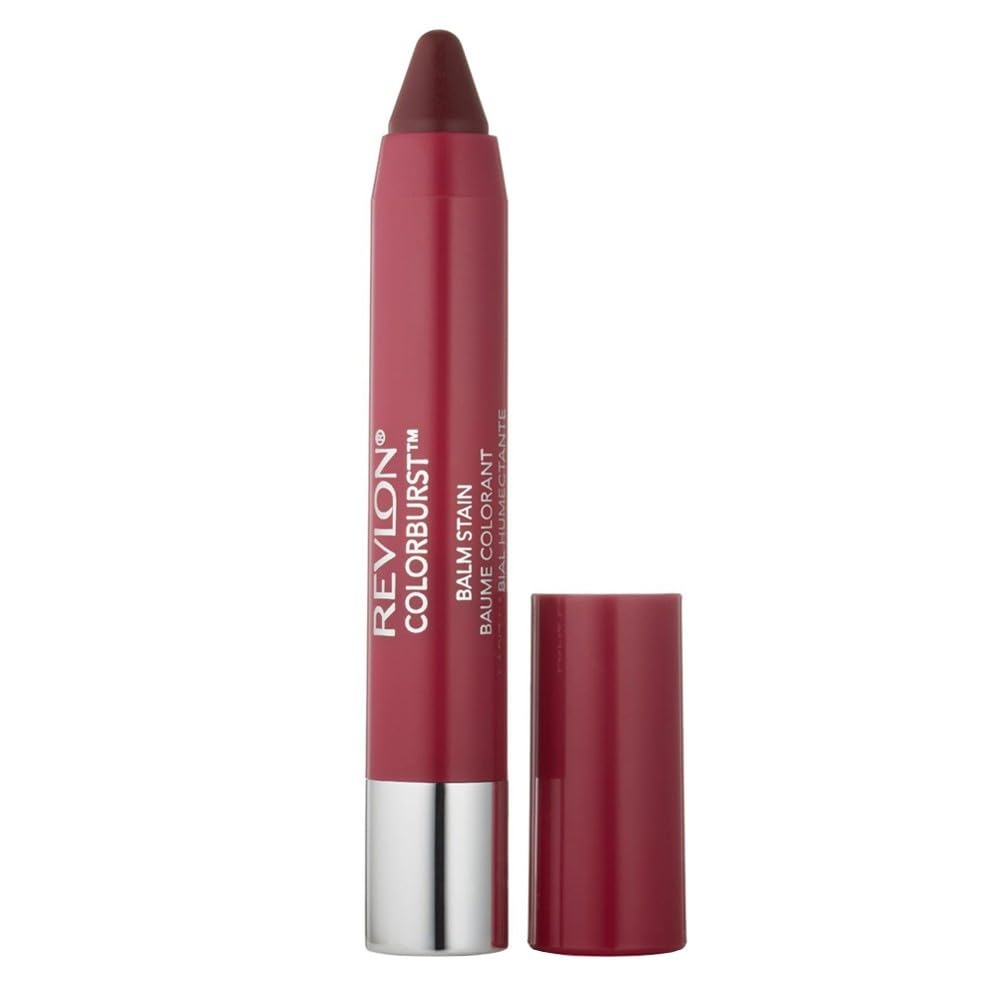 REVLON Balm Stain Lip Color 030 Smitten delivers nourishing color with a kiss proof gloss finish.