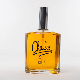 REVLON Charlie Blue Natural Spray packaging on display