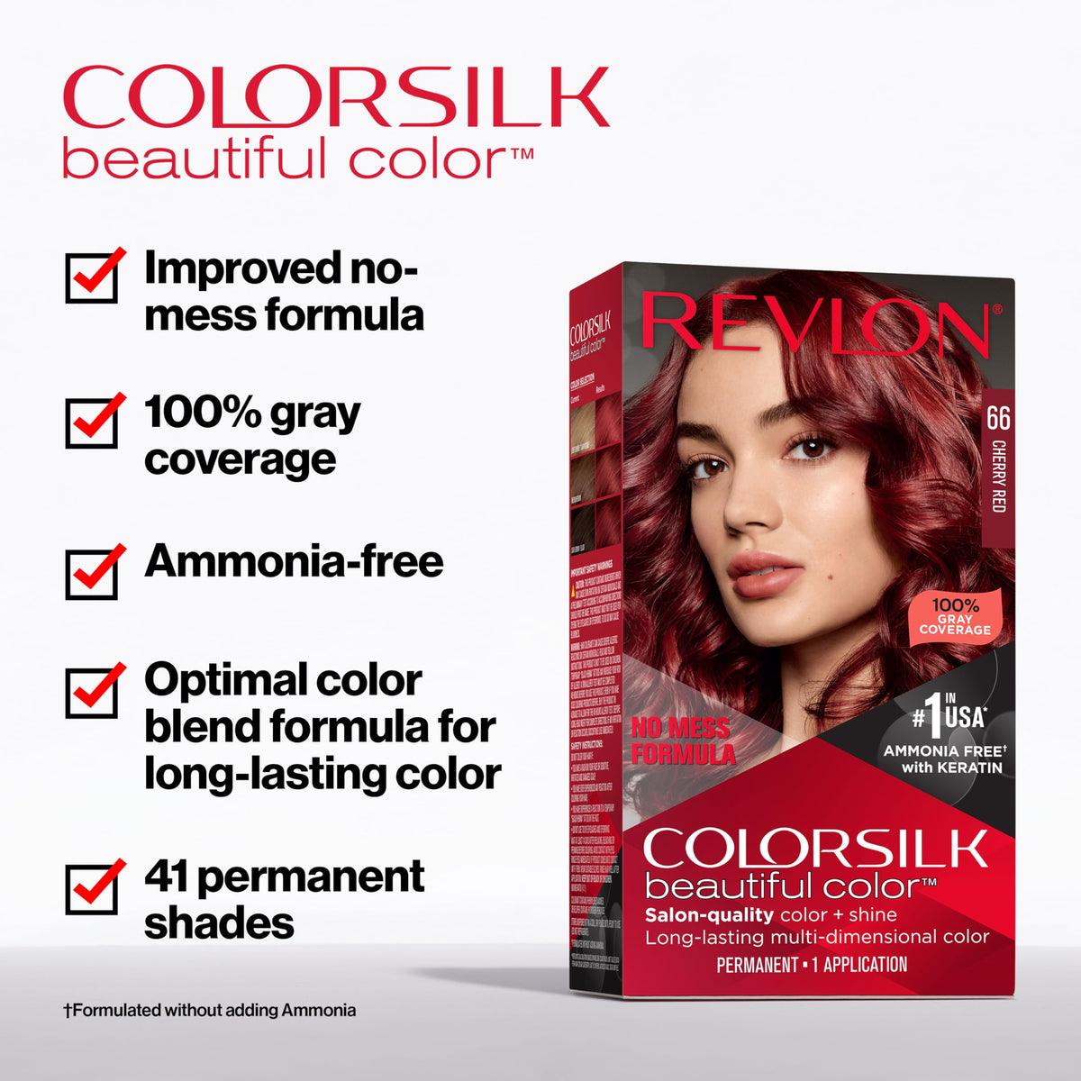 Revlon ColorSilk 3D Color Gel Technology delivers multidimensional color from roots to tips.