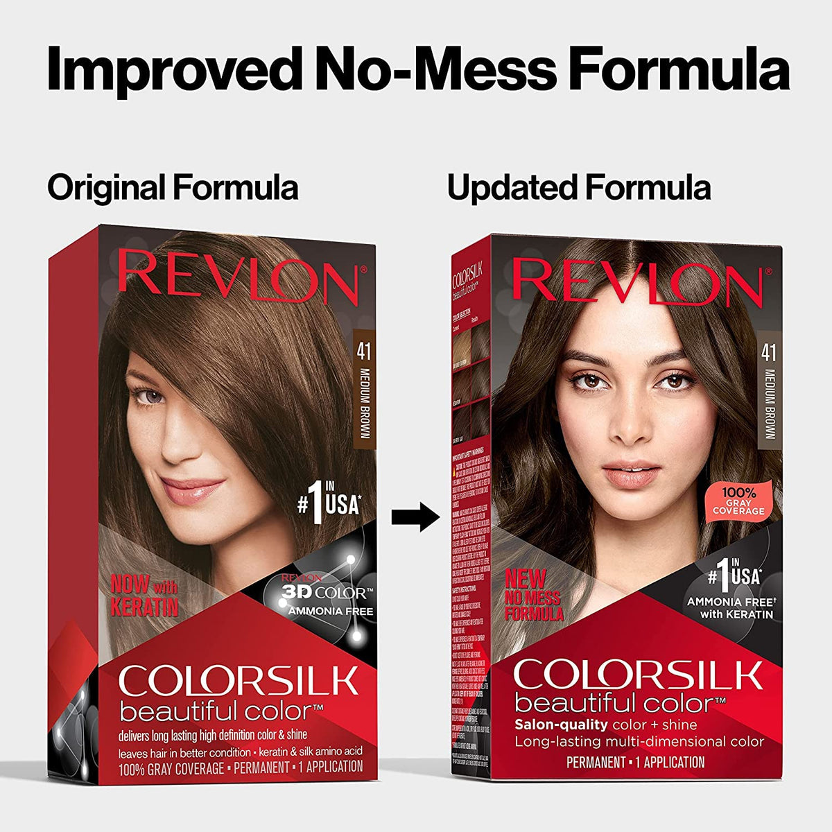 REVLON ColorSilk 3D Color Gel Technology creates multidimensional color