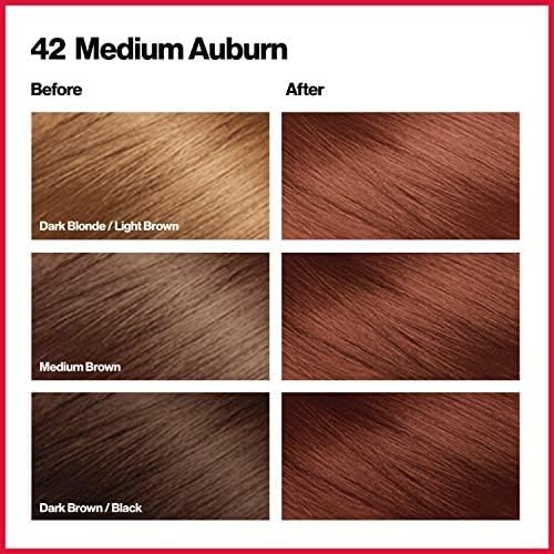 Before-after style image demonstrates transformation with 42 Medium Auburn.