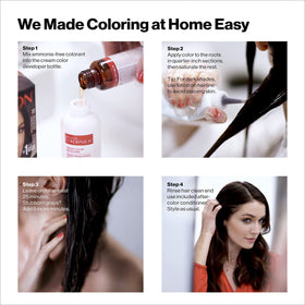 REVLON Colorsilk finished color swatch reveals rich, lasting shine.