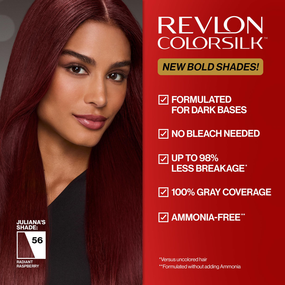 Gloves included for clean, controlled REVLON Colorsilk application