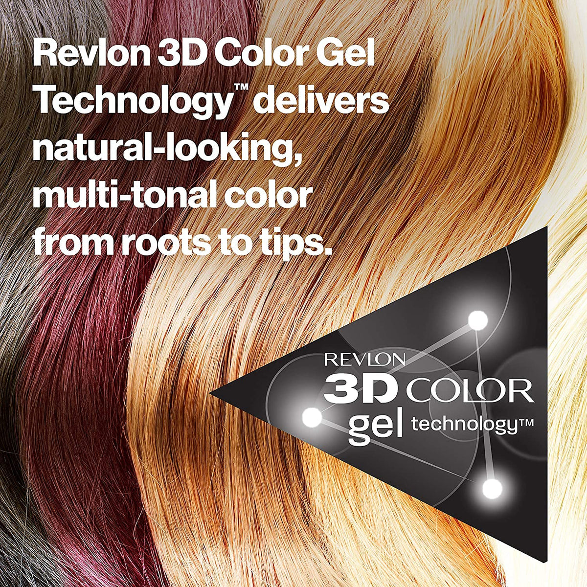 Revlon ColorSilk 41 Medium Brown with keratin and silk amino acids for conditioning.