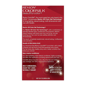 Revlon Colorsilk color cream tube in shade 46 for medium golden chestnut brown.