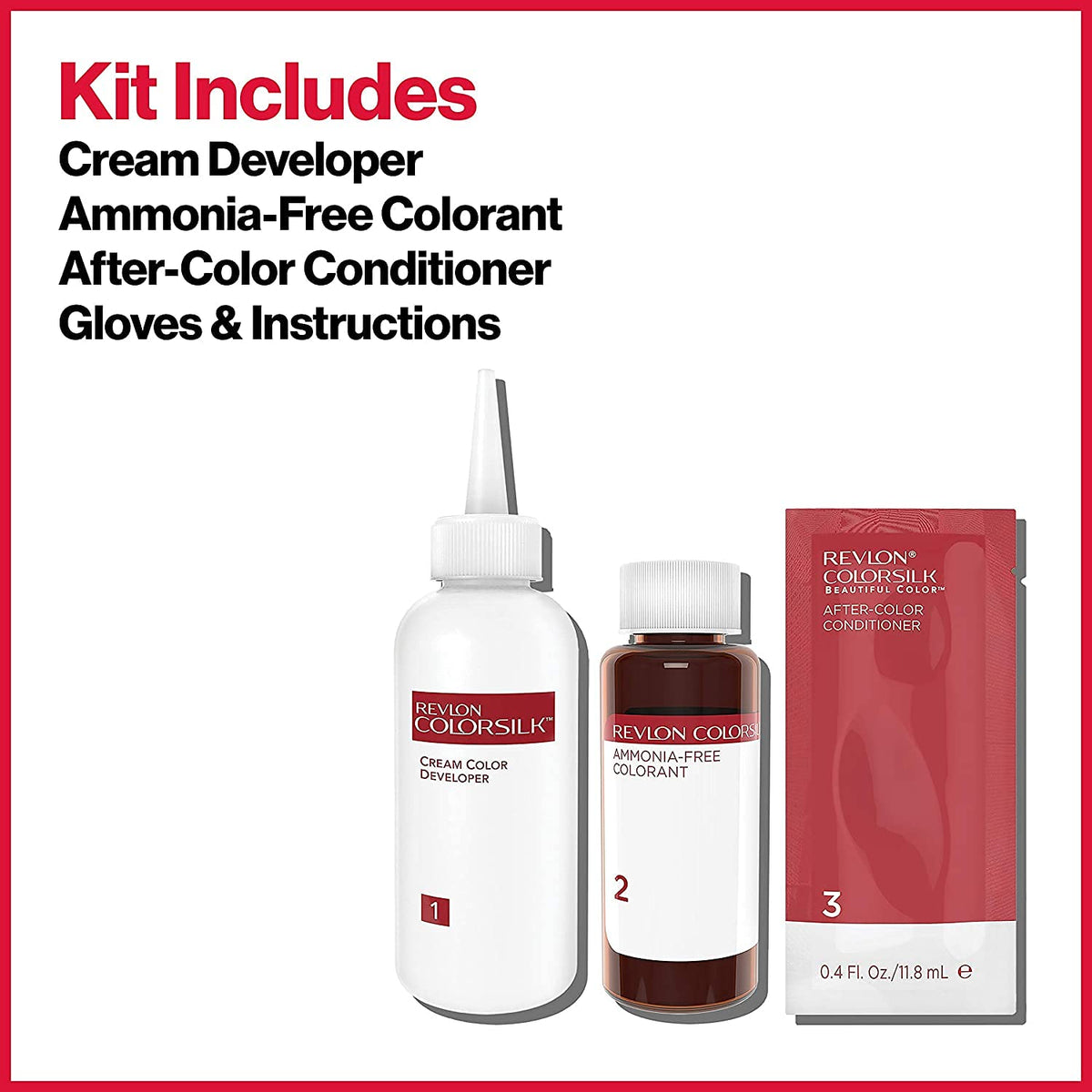 Revlon Colorsilk gloves for mess-free color application.