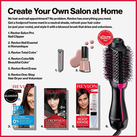 REVLON Colorsilk gray coverage illustration for believable root-to-tip color.